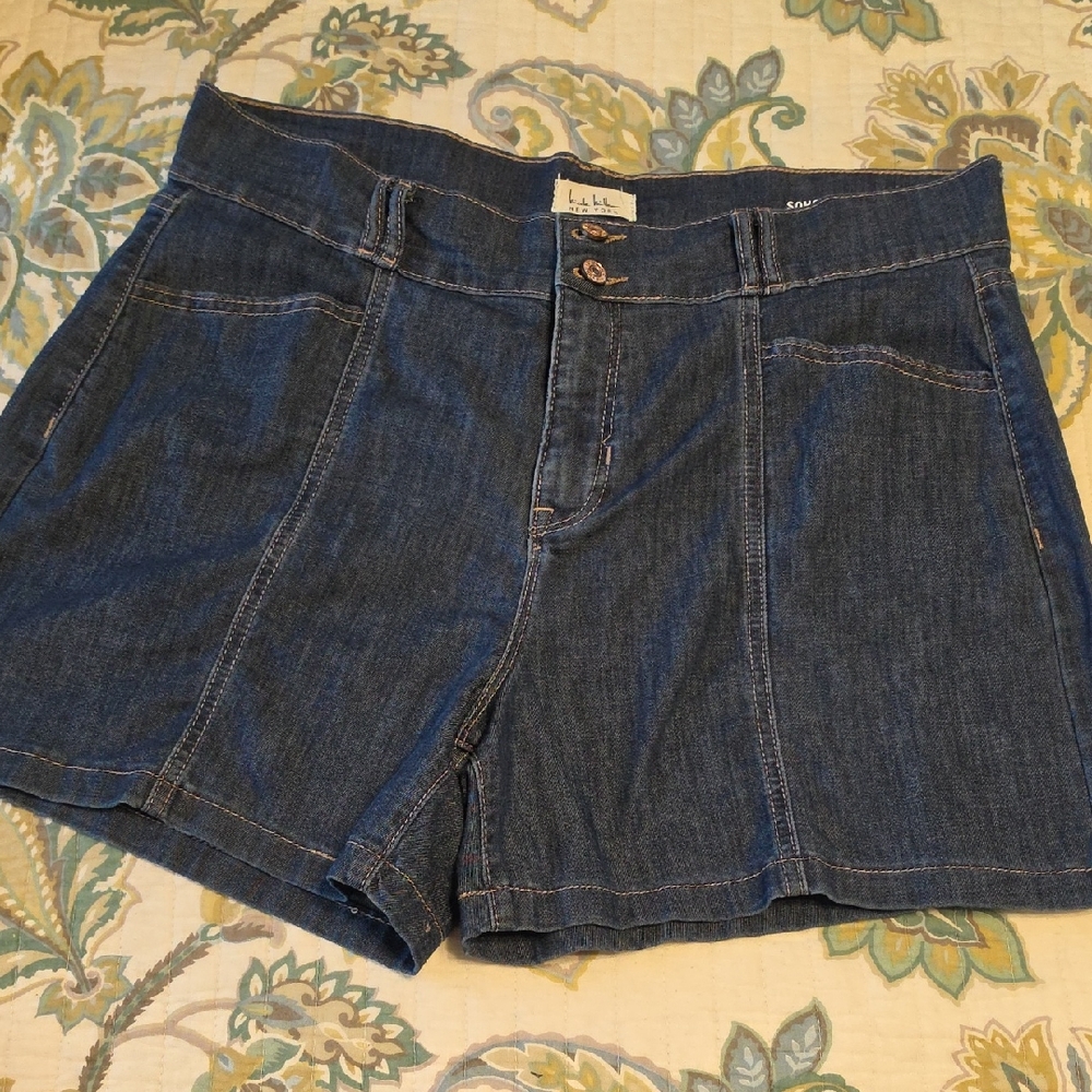 Women's Dark Blue Denim Shorts